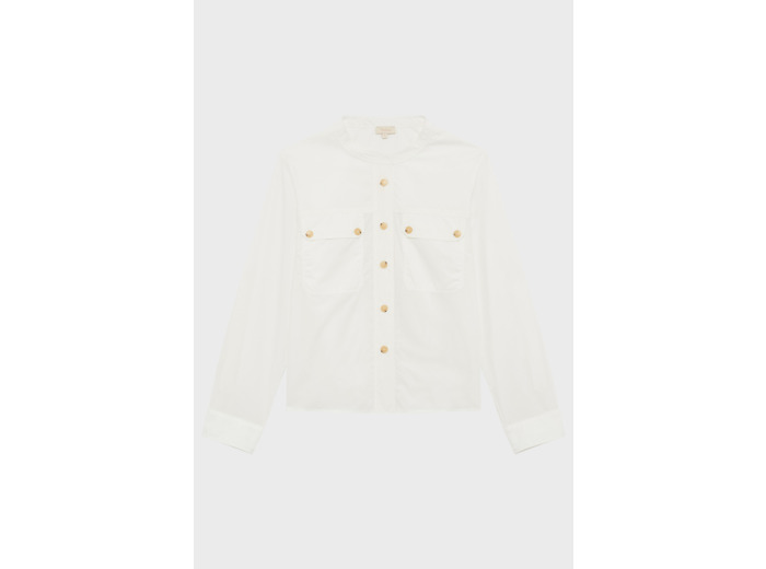 Chemise à col rond en coton - URSY