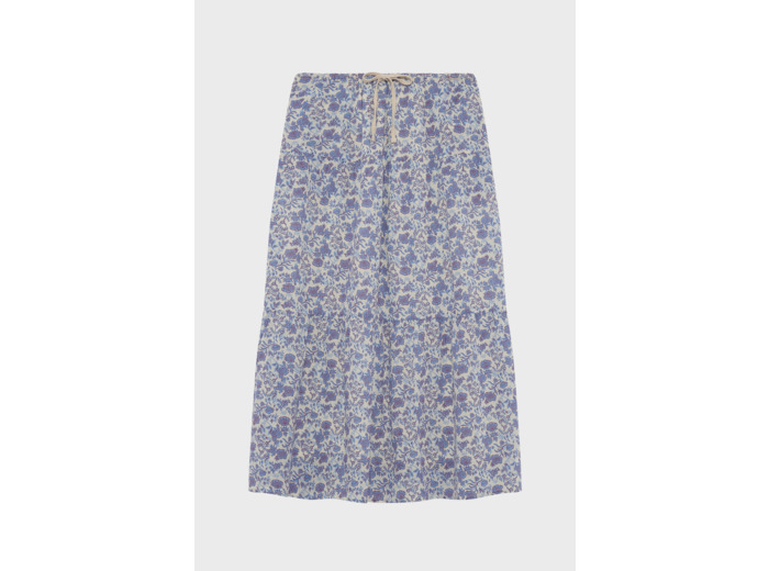 Jupe en voile de coton à fleurs - SALOME