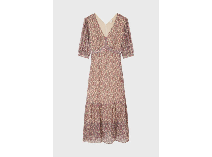 Robe longue imprimé à lurex - EDITA