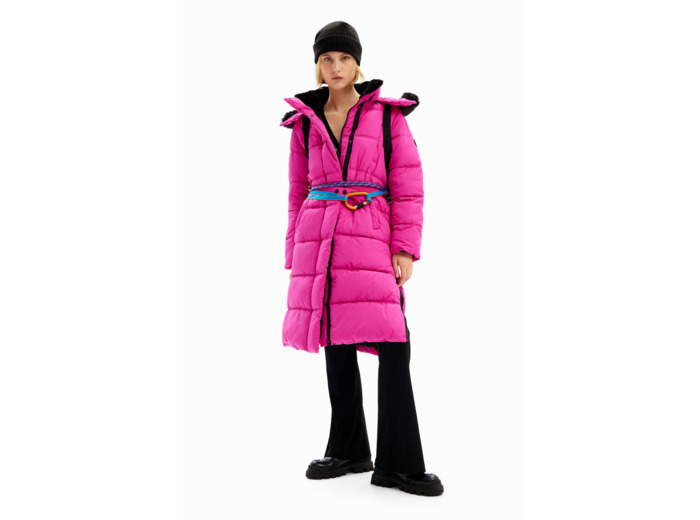 Manteau Long Matelassé