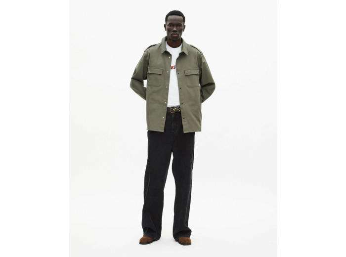 Chemise Style Officier Kaki kaki
