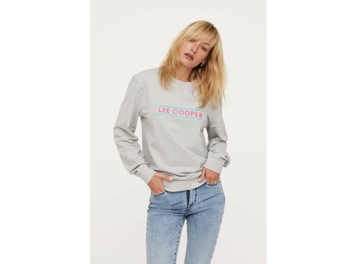 Sweat mixte avec broderie poitrine "LEE COOPER"