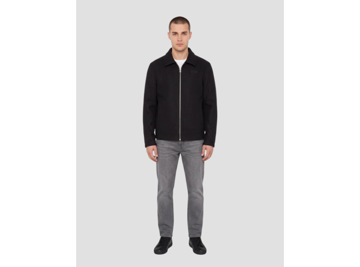 Blouson casual en laine mélangée