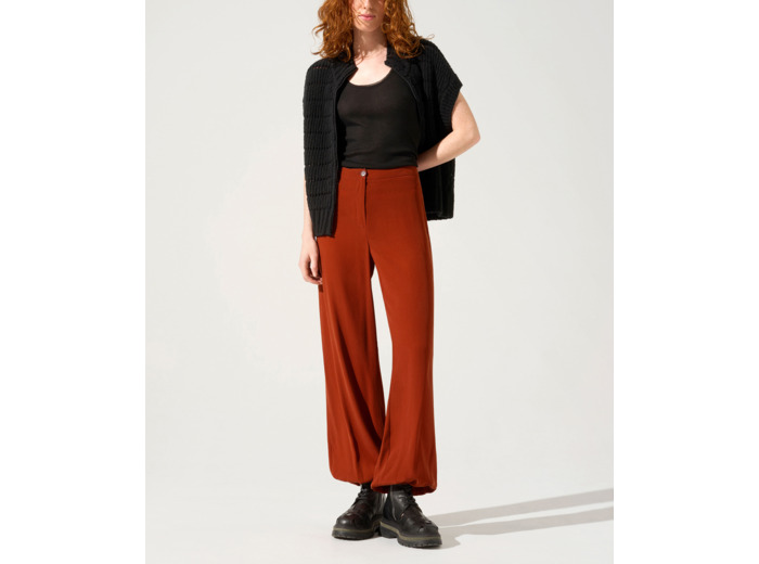 Pantalon large pate de coing