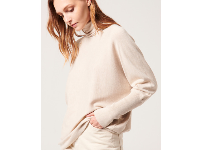 Pull Pruna Beige en Polyamide