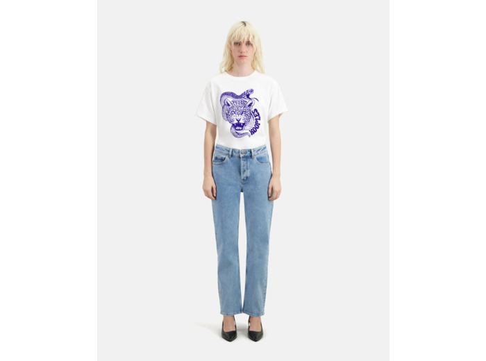 Jean Straight Bleu blue washed