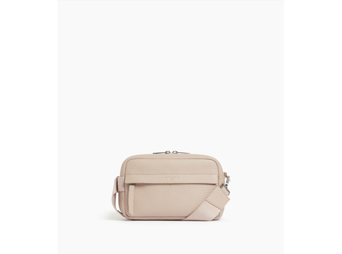 Petit sac bandoulière Noah en cuir grain buffle et cuir lisse