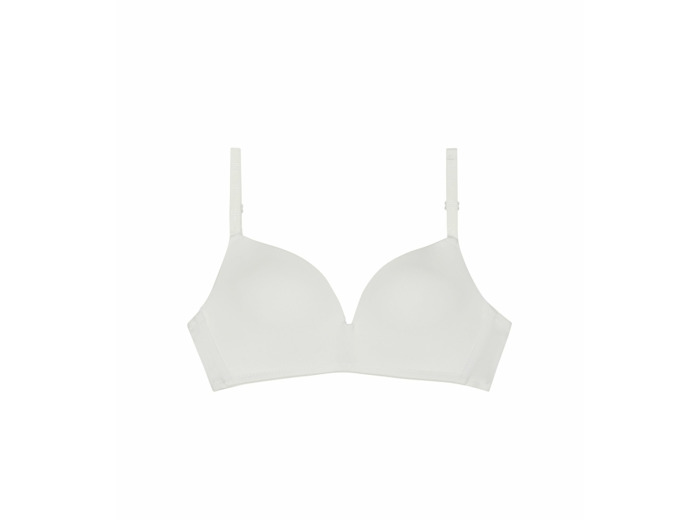 Soutien-gorge triangle Blanc à coques pour fille Dim Invisible
