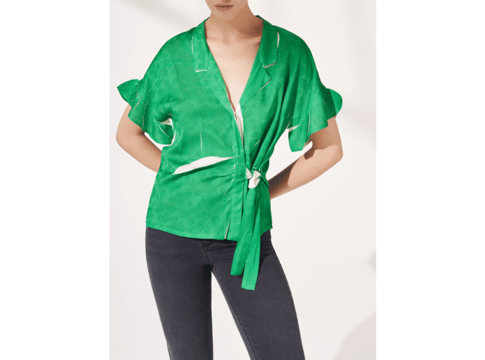 Blouse vert prairie