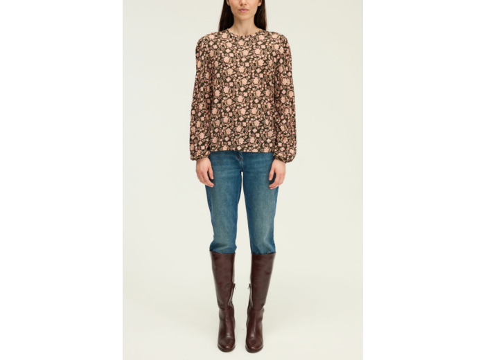 T-shirt col rond imprimé - HESTIA