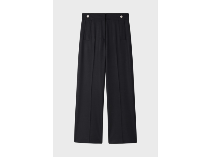Pantalon large à boutons en strass - NADA