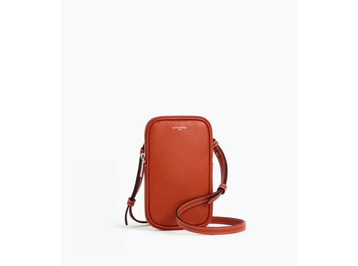 Etui téléphone Emile en cuir grainé