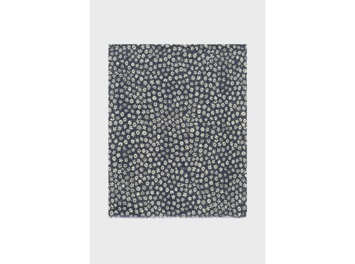 Foulard imprimé en coton et soie - OURIA