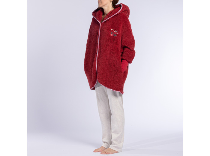 Peignoir femme HOUX bordeaux