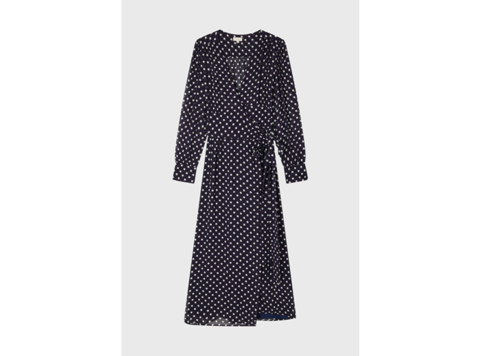 Robe portefeuille à pois - ELEN