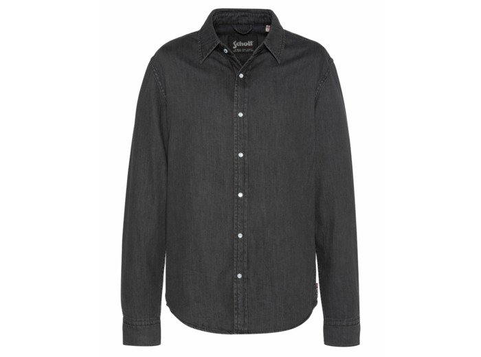 Chemise en denim à manches longues SCHOTT SHTULSAX