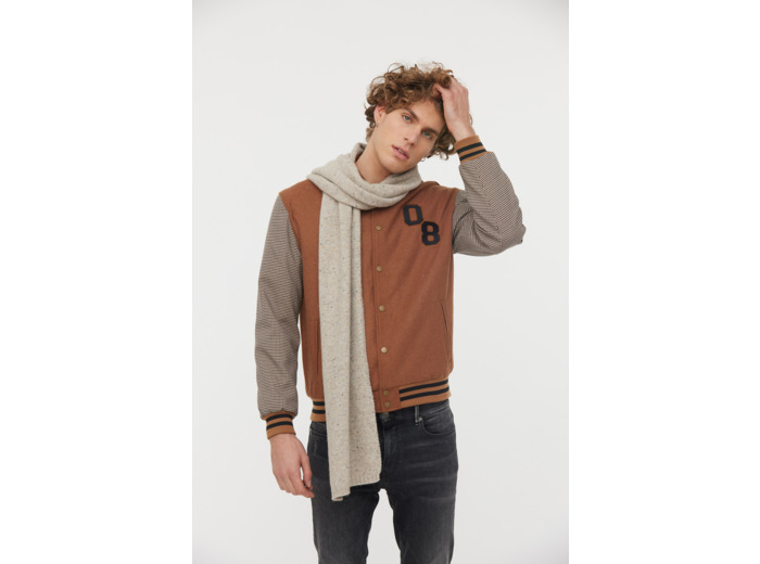 Echarpe en laine effet moucheté
