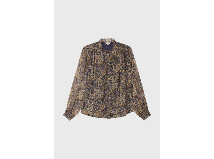 Blouse imprimé cachemire et lurex - BALBINE