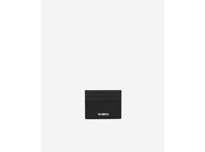 Porte-cartes en canvas et cuir grainé noir black