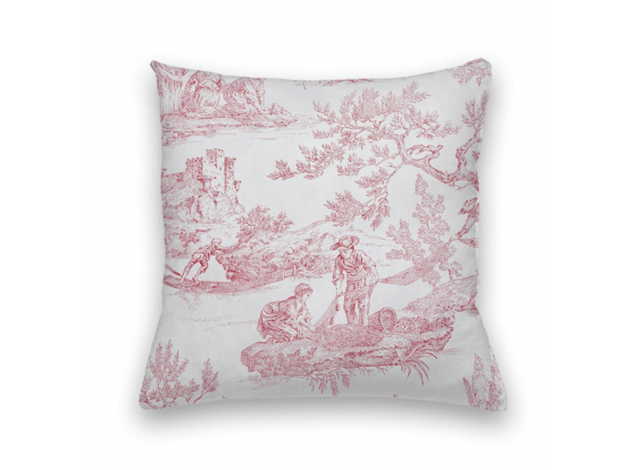Taie d'oreiller Tendresse | Toile de Jouy | Tradition des Vosges