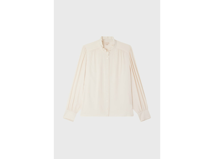 Chemise fluide à col montant - BRUNHILDE