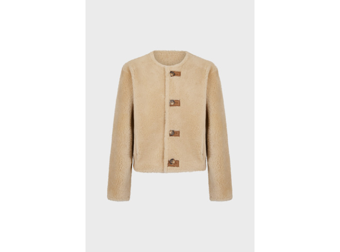 Veste en peau lainée réversible - ZOELISE