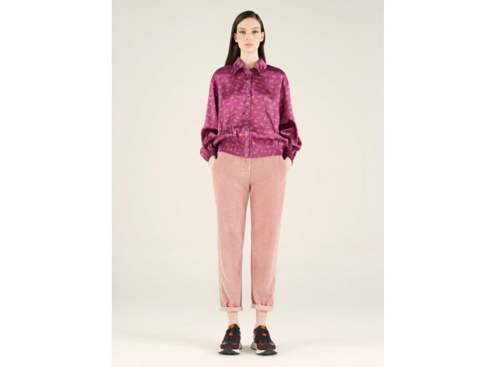 Chemise violet chardon