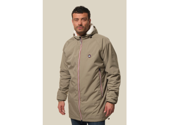 Coupe-vent long mixte doublé sherpa Pluton