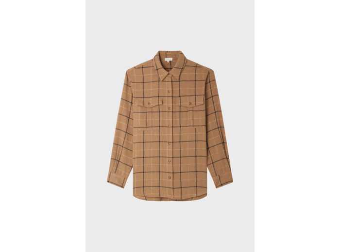 Chemise à carreaux et lurex - BEGONIE