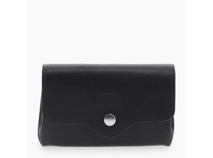 Porte monnaie Sans couture en cuir lisse