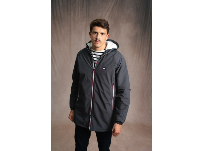 Coupe-vent long mixte doublé sherpa Pluton