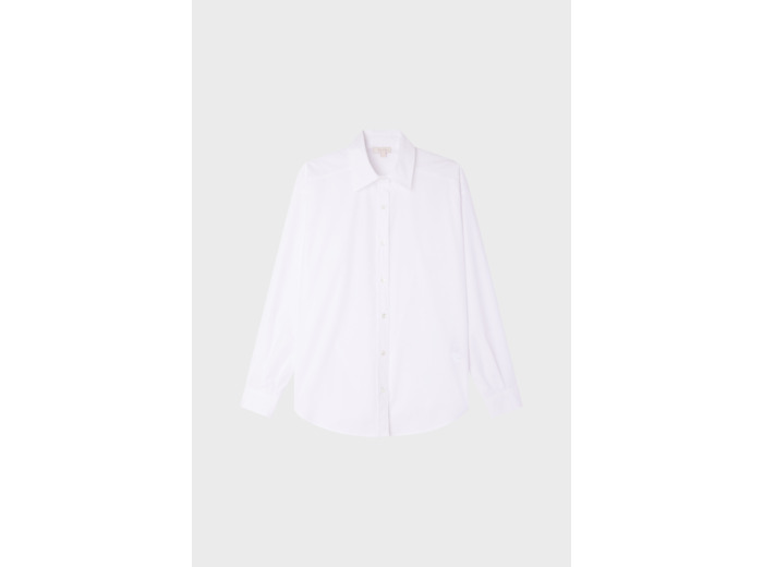 Chemise unie en coton - ANNABELLE