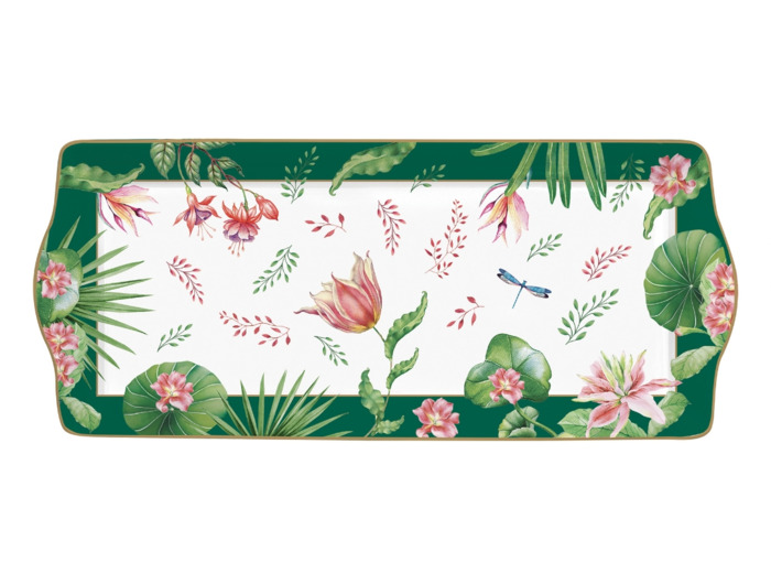 BOTANIC CHIC Cof plat à cake 35x15cm