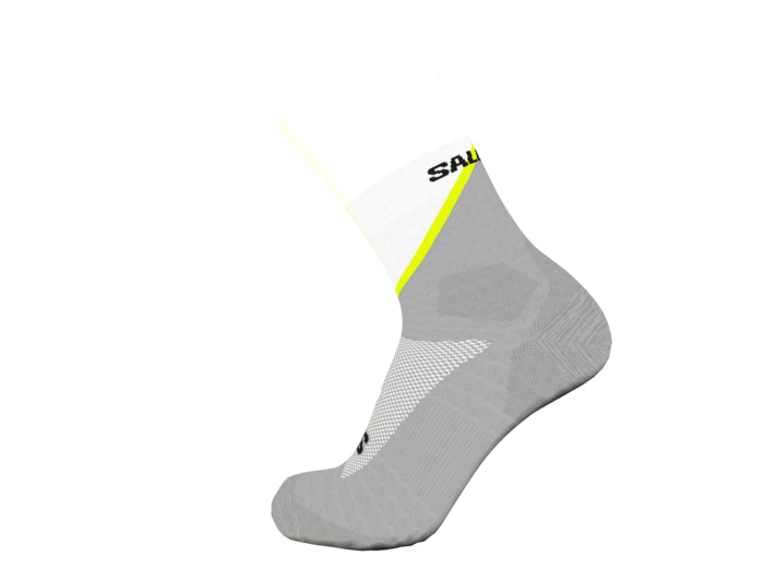Pulse Ankle White Metal Safety Yellow