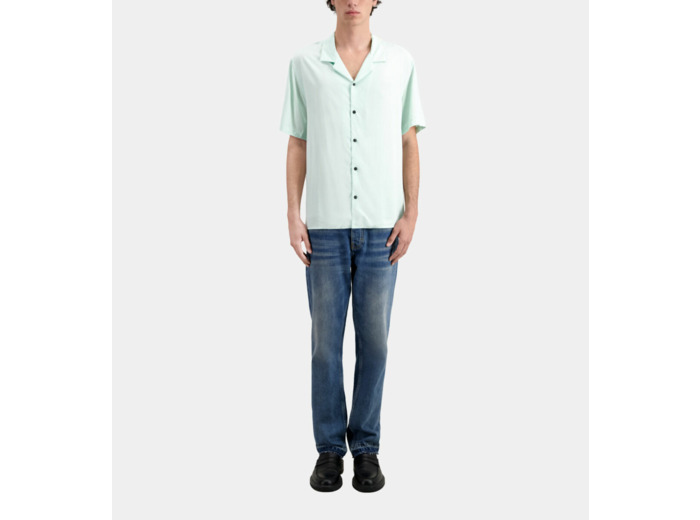 Chemise A Manches Courtes Col Classqiue ocean