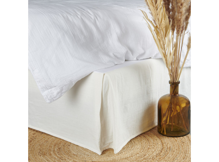 Cache sommier en gaze de coton | Tradition des Vosges