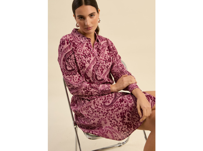 Robe courte à motifs