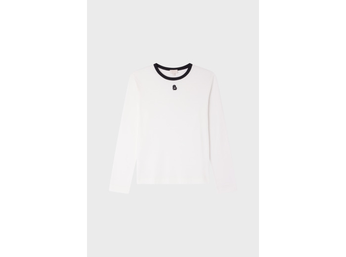 T-shirt manches longues à logo - ANNECLAIRE