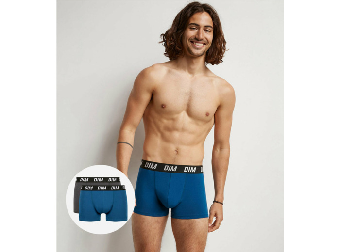 Lot de 2 boxers homme à thermorégulation active Bleu Parme Regul Activ