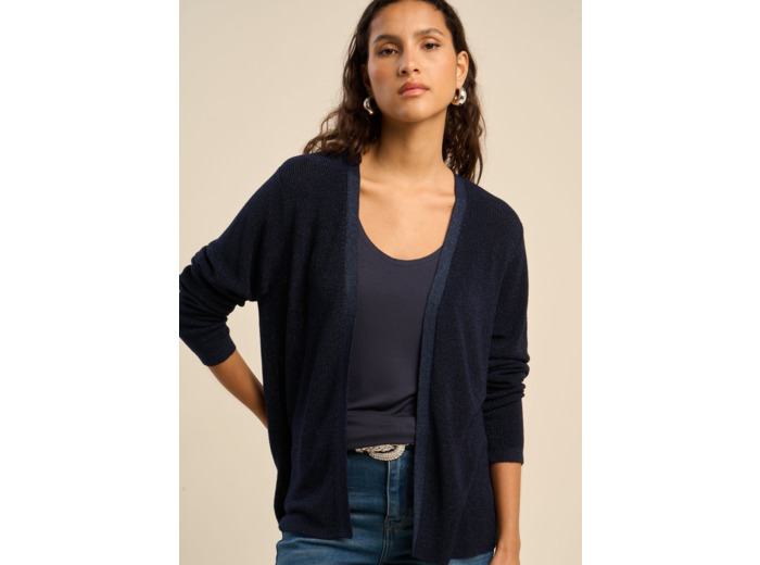 Gilet scintillant à coupe droite