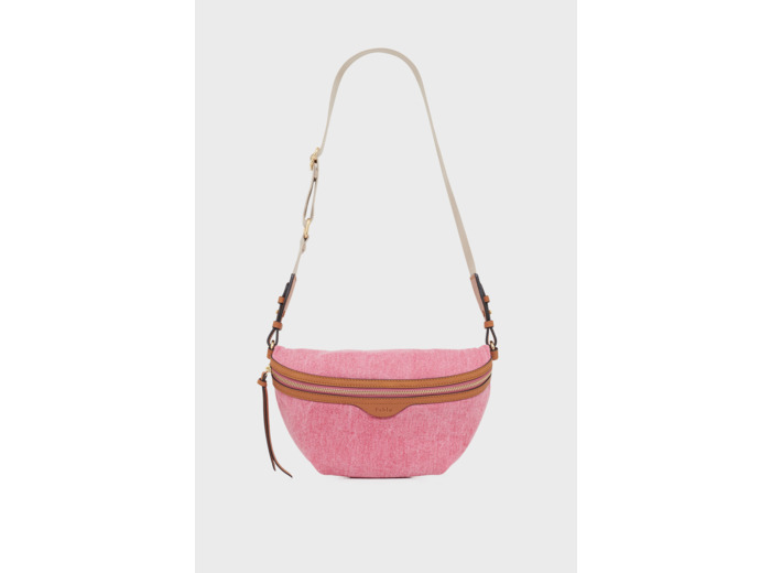 Sac banane en toile et cuir - ABBIE