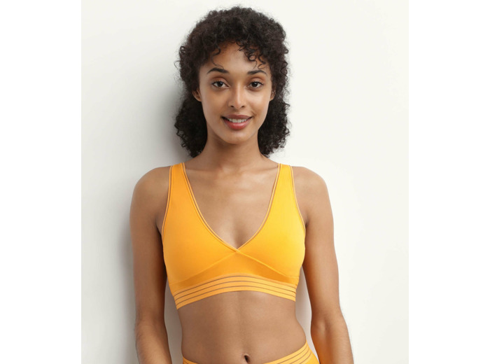 Soutien-gorge triangle sans armature en microfibre Jaune Oh My Dim’s
