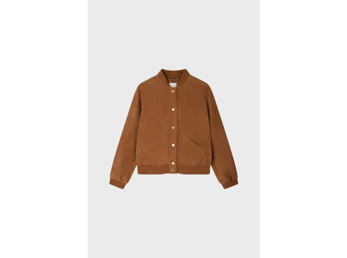 Bomber en chèvre velours - JOSLYNN
