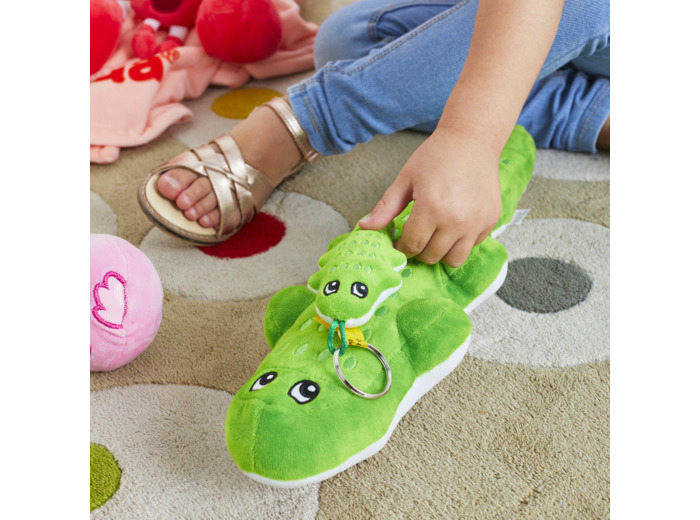 Peluche Croco verte 42cm