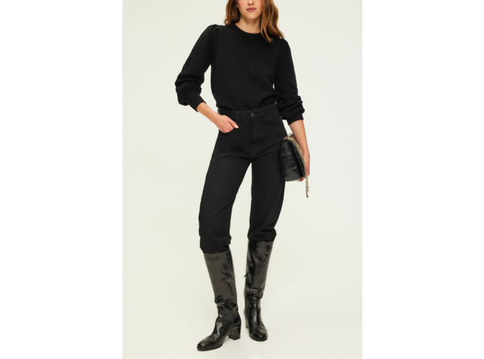Pull en laine à manches ajourées - JANITA