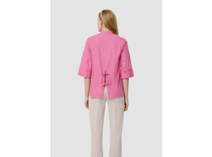 Chemise Clem rose en popeline
