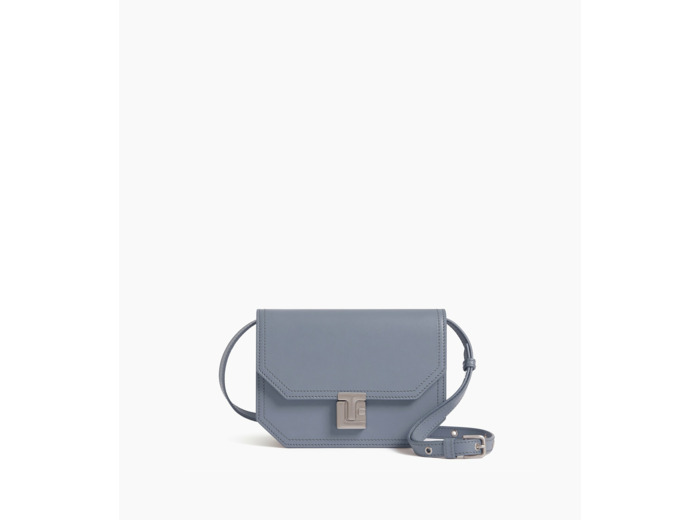 Petit sac bandoulière Rose en cuir lisse