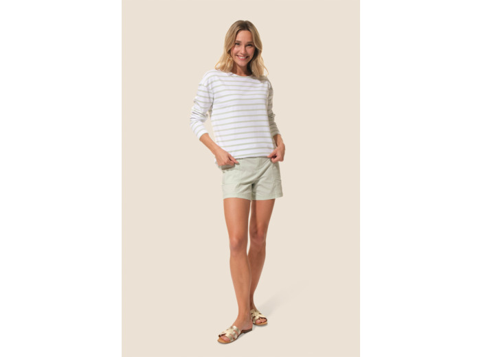 Tee-shirt marinière manches longues Bastienne