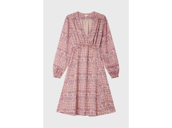 Robe courte à fleurs et lurex - SOLINE