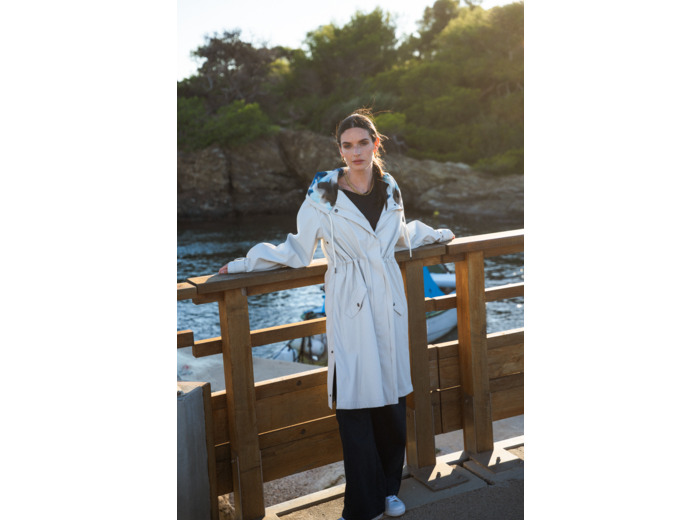 Ciré femme long avec doublure imprimée Felicia